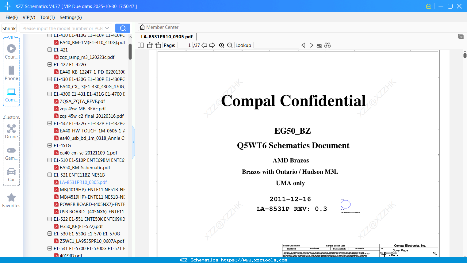 Laptop ACER LA-8531PR10_0305